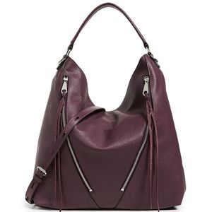 NWT Rebecca Minkoff Moto Hobo in Dark Cherry